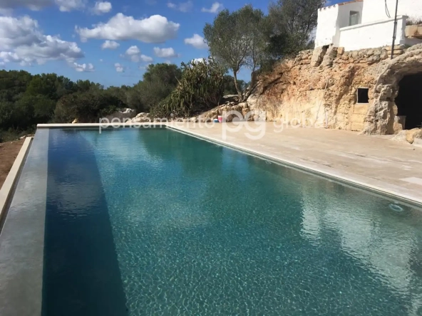 vista de la piscina